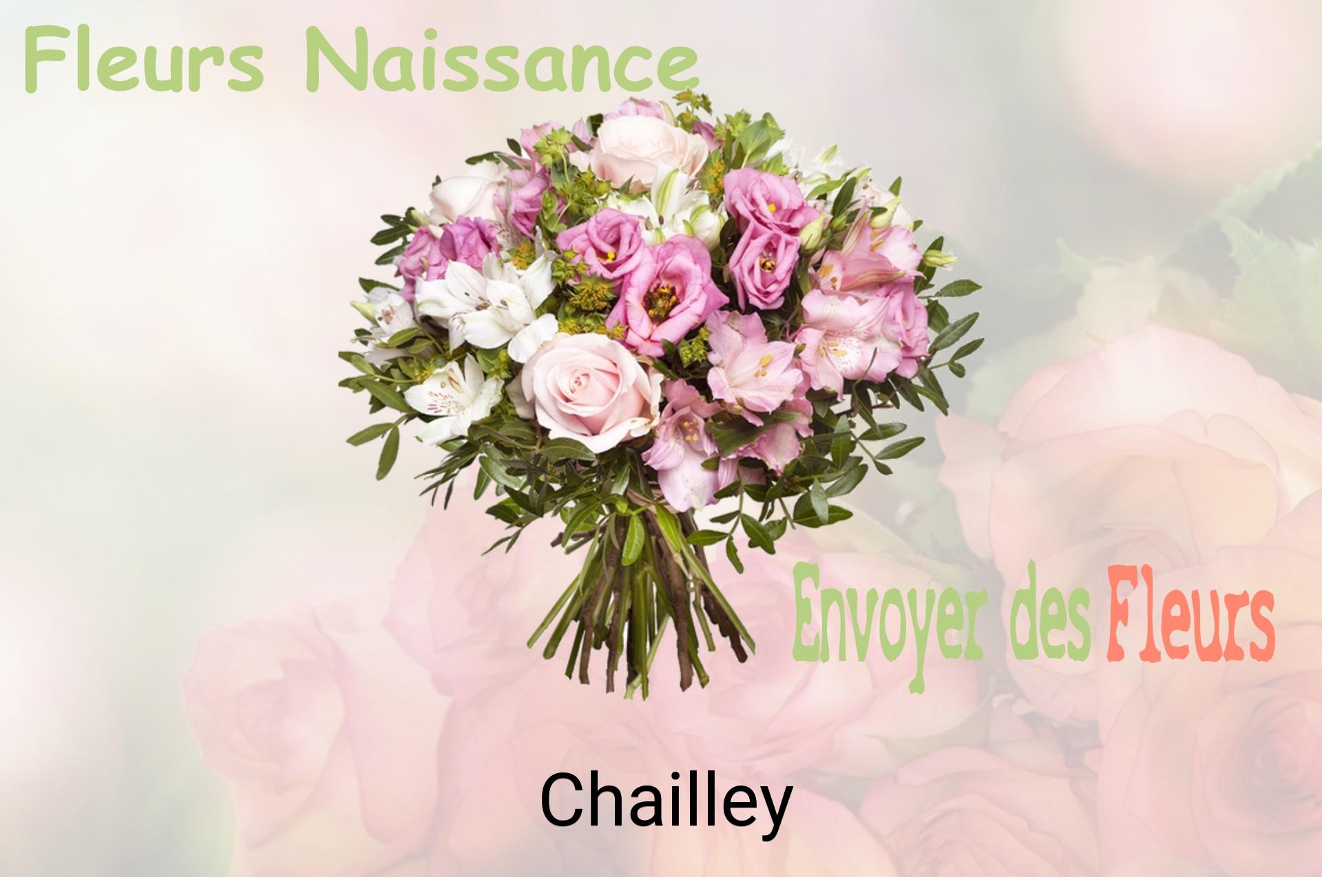 Bouquet de fleurs de naissance livré à Chailley